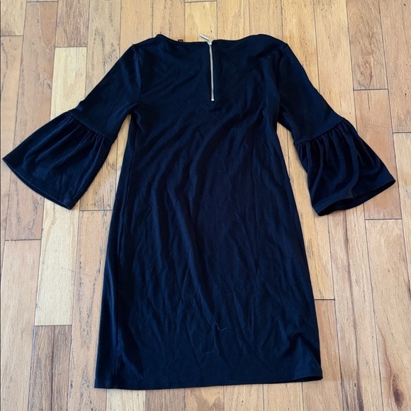White House Black Market Black | Little Black Dress with Bell Sleeves | size XXS - Picture 4 of 4